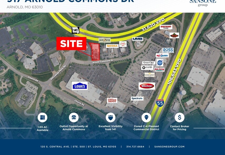 Primary Photo Of 917 Arnold Commons Dr, Arnold Land For Lease