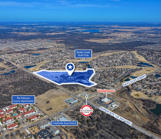 Primary Photo Of NEQ of N Aspen Ave & E 51st Street S, Broken Arrow Land For Sale