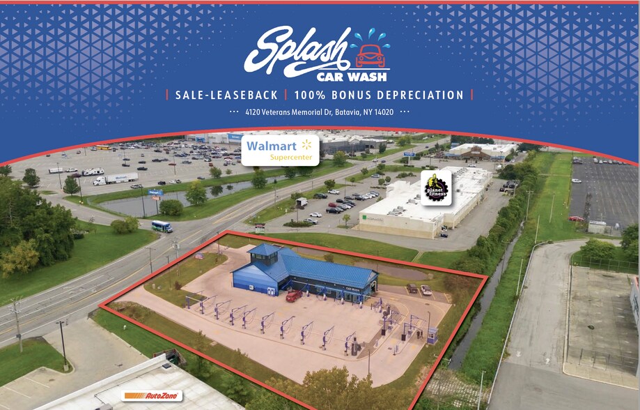 Primary Photo Of 4120 Veterans Memorial Dr, Batavia Carwash For Sale