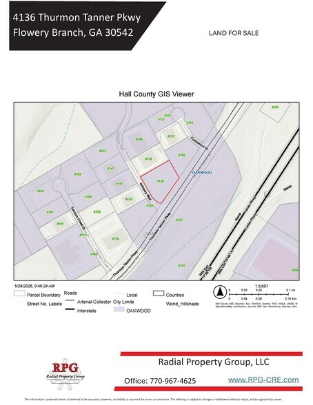 More Photos Of 4136 Industry way, Flowery Branch Land For Sale