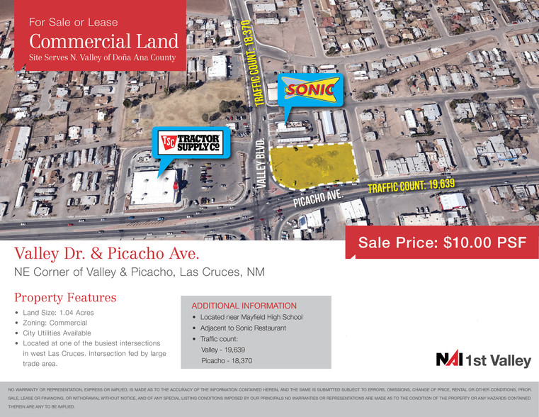 Primary Photo Of 1380 W Picacho Ave, Las Cruces Land For Sale