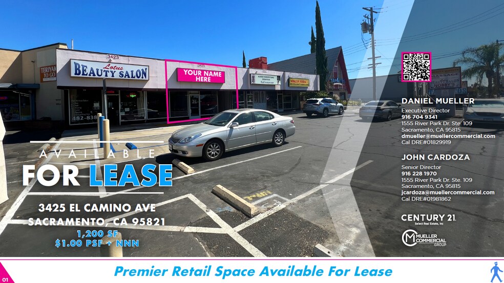 Primary Photo Of 3423-3429 El Camino Ave, Sacramento General Retail For Lease