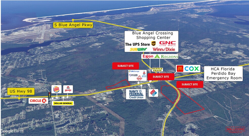More Photos Of Highway 98 @ Blue Angel Parkway, Pensacola Land For Sale
