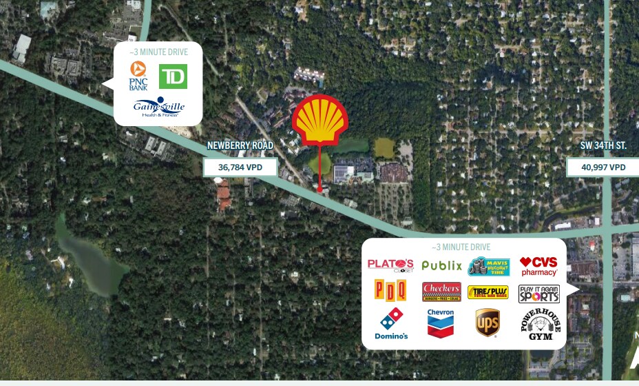 3850 Newberry Rd, Gainesville, FL 32607 Service Station For Sale