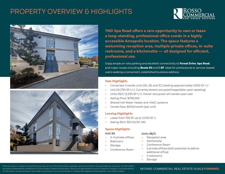 More Photos Of 1160 Spa Rd, Annapolis Office For Sale