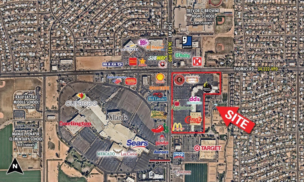 More Photos Of 7333 W Thomas Rd, Phoenix Storefront For Lease