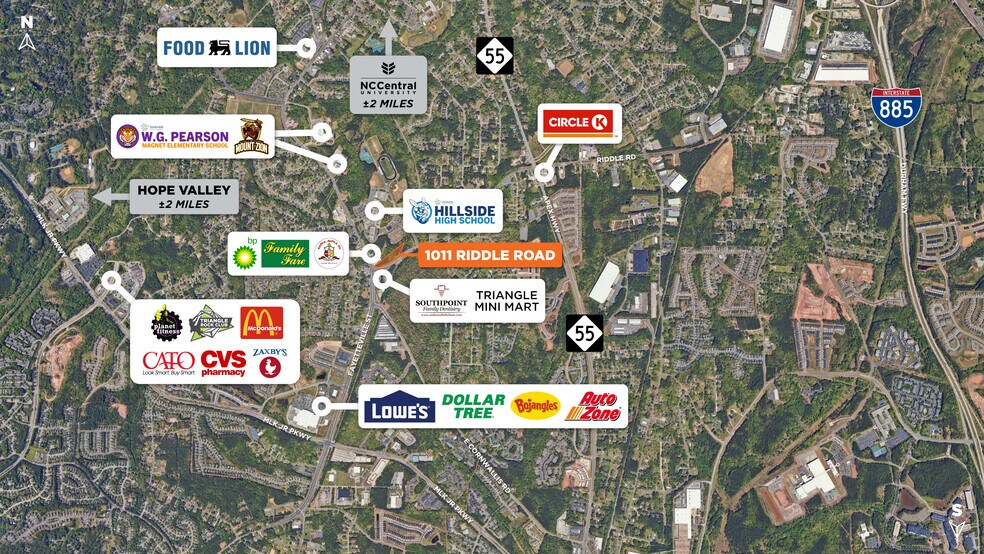 More Photos Of 1011 Riddle Rd, Durham Land For Lease