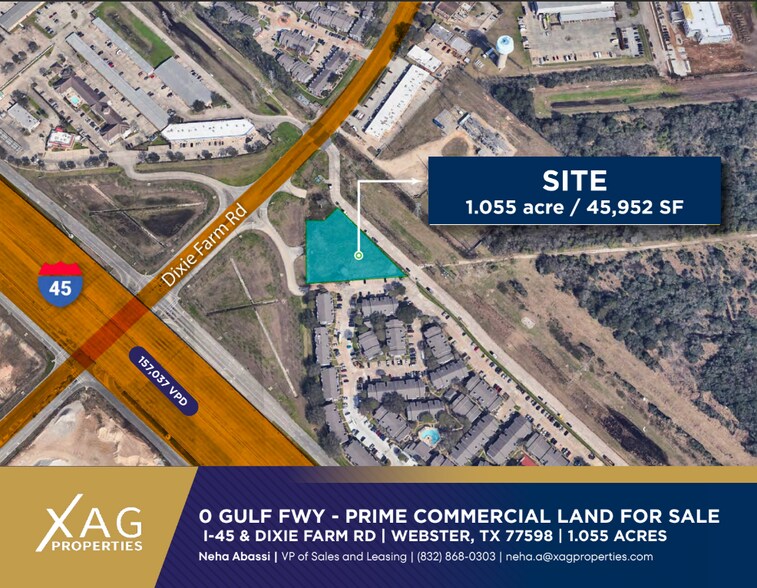 Primary Photo Of I-45 & DIXIE FARM Rd, Webster Land For Sale