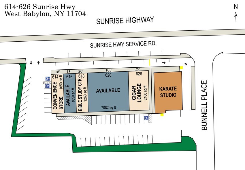 More Photos Of 614-626 Sunrise Hwy, West Babylon Unknown For Lease
