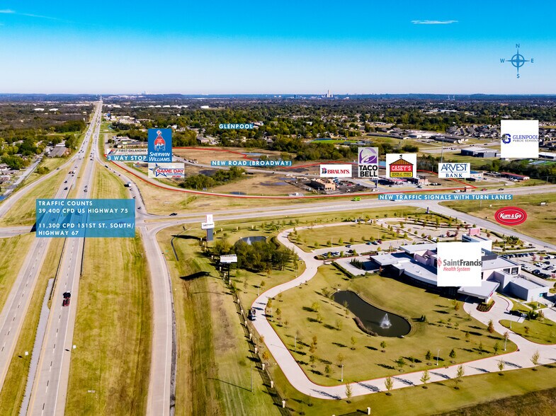 More Photos Of US Highway 75, Glenpool Land For Sale