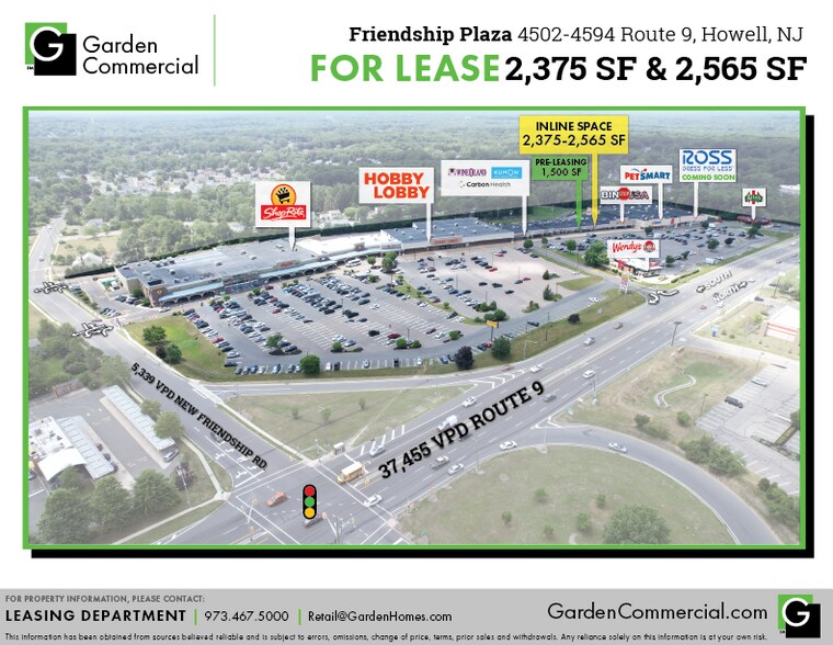 More Photos Of 4502-4594 US Highway 9, Howell Unknown For Lease