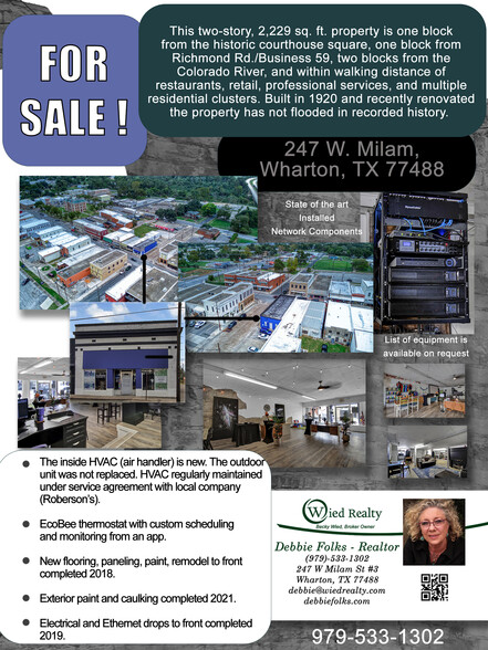 Primary Photo Of 247 W Milam St, Wharton Office Residential For Sale