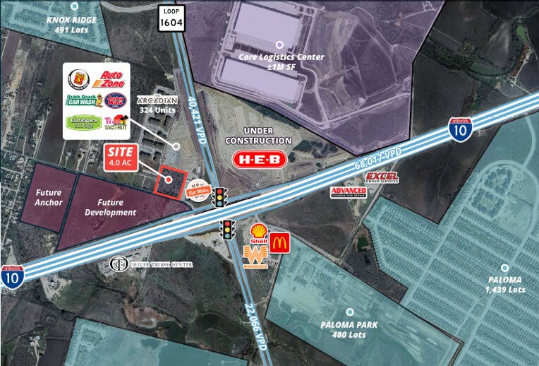 More Photos Of 1604 E at IH-10 E, Converse Land For Sale