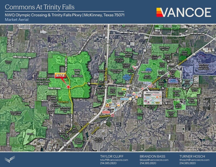 More Photos Of Commons At Trinity Falls, McKinney General Retail For Lease