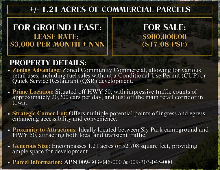 More Photos Of 3044 Sly Park Rd, Pollock Pines Land For Lease