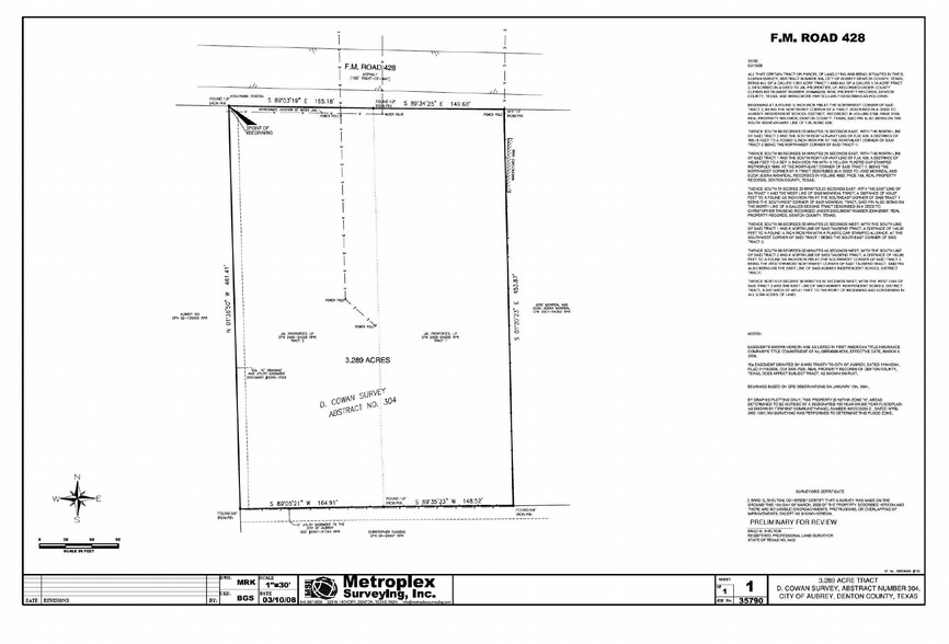 More Photos Of 803 FM428, Aubrey Land For Sale