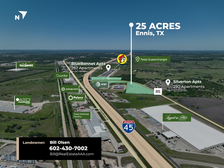 Primary Photo Of IH 45 & FM 85, Ennis Land For Sale