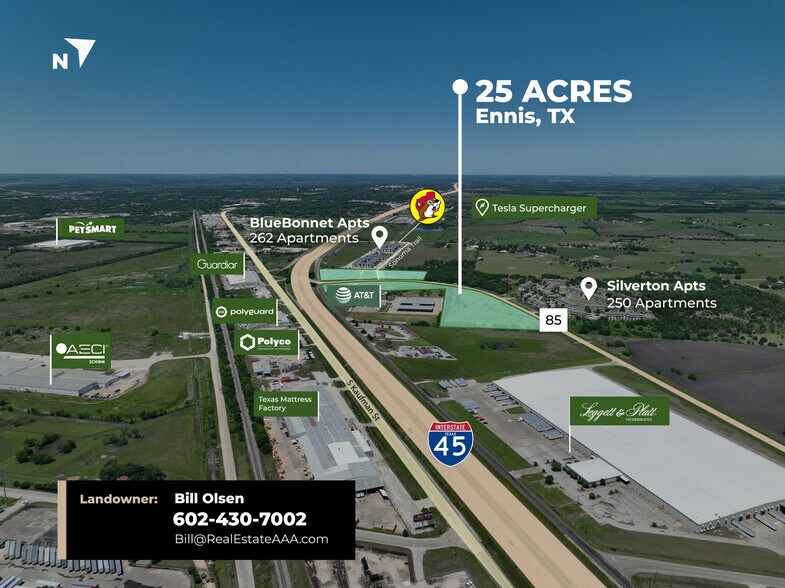 More Photos Of IH 45 & FM 85, Ennis Land For Sale