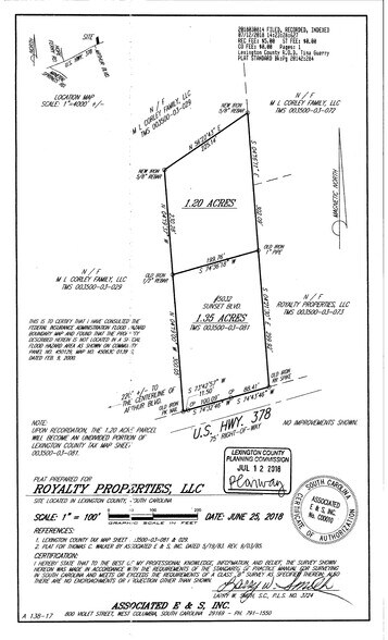 More Photos Of 5032 Sunset Blvd, Lexington Land For Sale