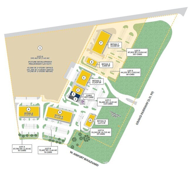 More Photos Of NWC W Grand Parkway S & W Airport Blvd, Richmond Land For Lease