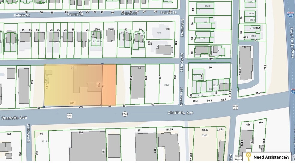 More Photos Of 3312 Charlotte Ave, Nashville Land For Sale