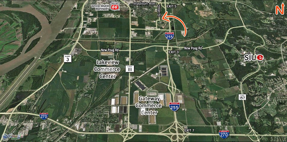 More Photos Of Hedge 35.8 Acre Development, Roxana Land For Sale