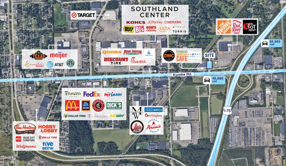 More Photos Of 21250 Eureka Rd, Taylor Restaurant For Lease