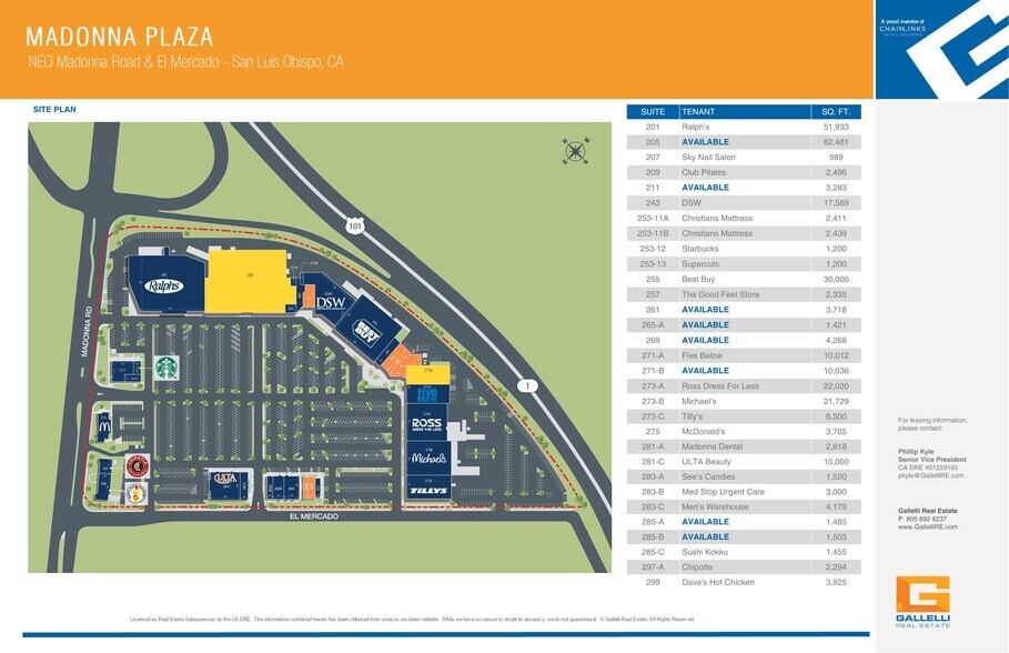 More Photos Of 201-297 Madonna Rd, San Luis Obispo Unknown For Lease