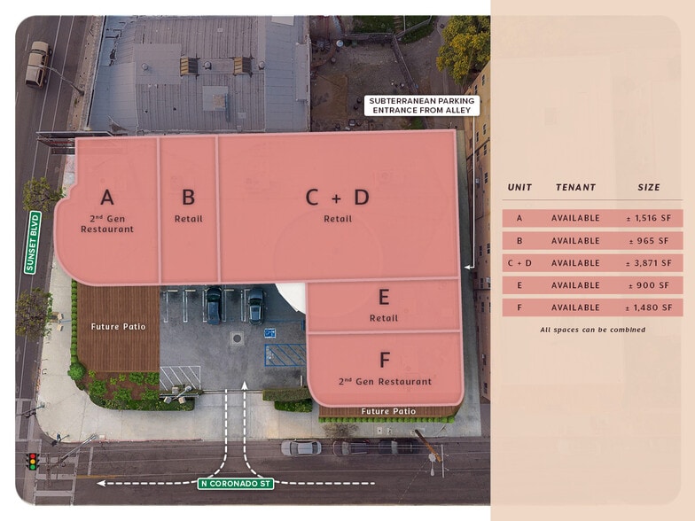More Photos Of 2501 W Sunset Blvd, Los Angeles Unknown For Lease