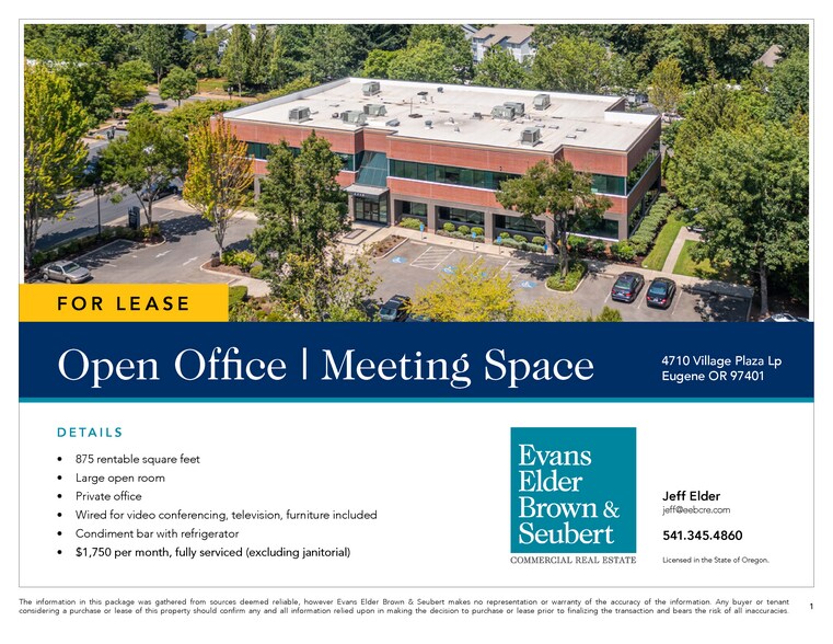 More Photos Of 4710 Village Plaza Loop, Eugene Office For Lease