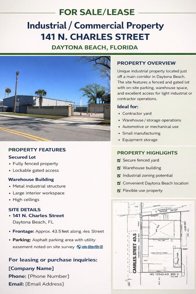 Primary Photo Of 141 N Charles St, Daytona Beach Flex For Lease