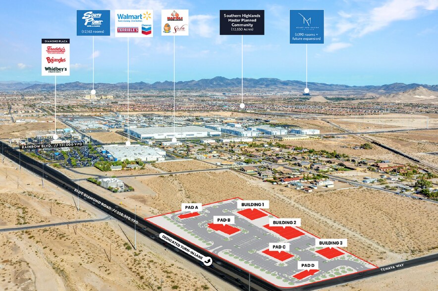 More Photos Of SEC Blue Diamond Rd & Tenaya Way, Las Vegas Unknown For Lease