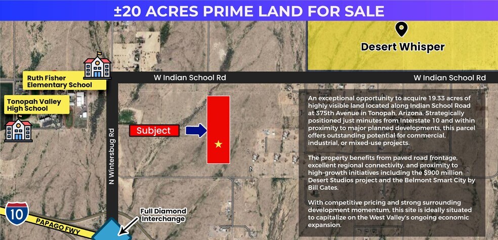 Primary Photo Of 37500 Indian School Rd, Tonopah Land For Sale
