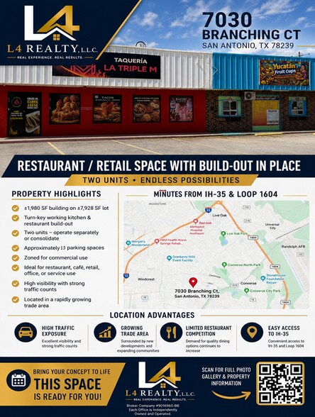 Primary Photo Of 7030 Branching Ct, San Antonio Fast Food For Sale