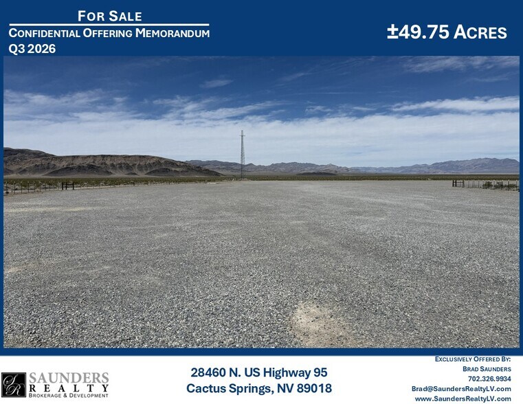 Primary Photo Of 28460 N US Highway 95, Indian Springs Land For Sale