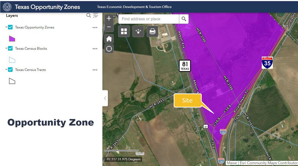 More Photos Of I-35 & HCR 3100, Hillsboro Land For Sale