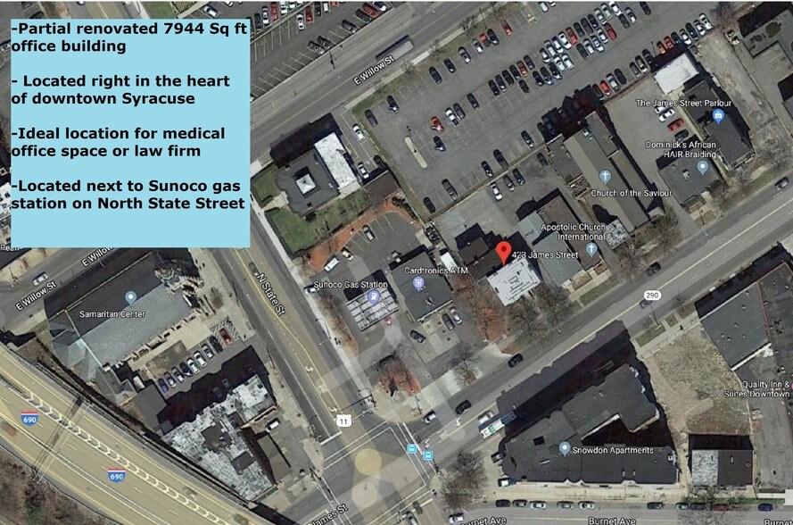 More Photos Of 423 James St, Syracuse Office Residential For Sale