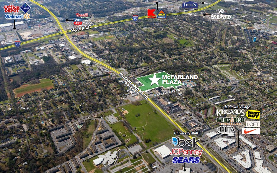 Primary Photo Of 2600-2652 McFarland Blvd E, Tuscaloosa General Retail For Lease