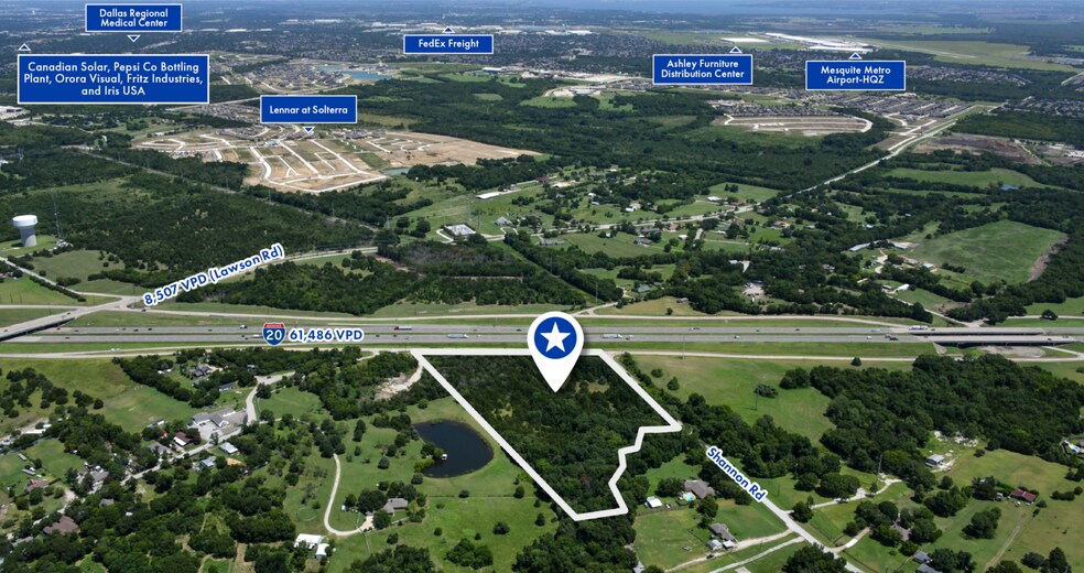 More Photos Of SWC of Interstate 20 & Shannon Road, Mesquite Land For Sale