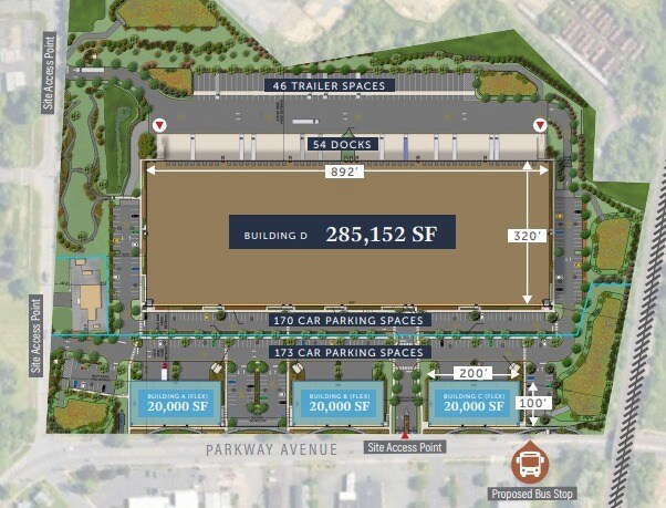 Primary Photo Of 1500 Parkway Ave, Ewing Township Warehouse For Sale