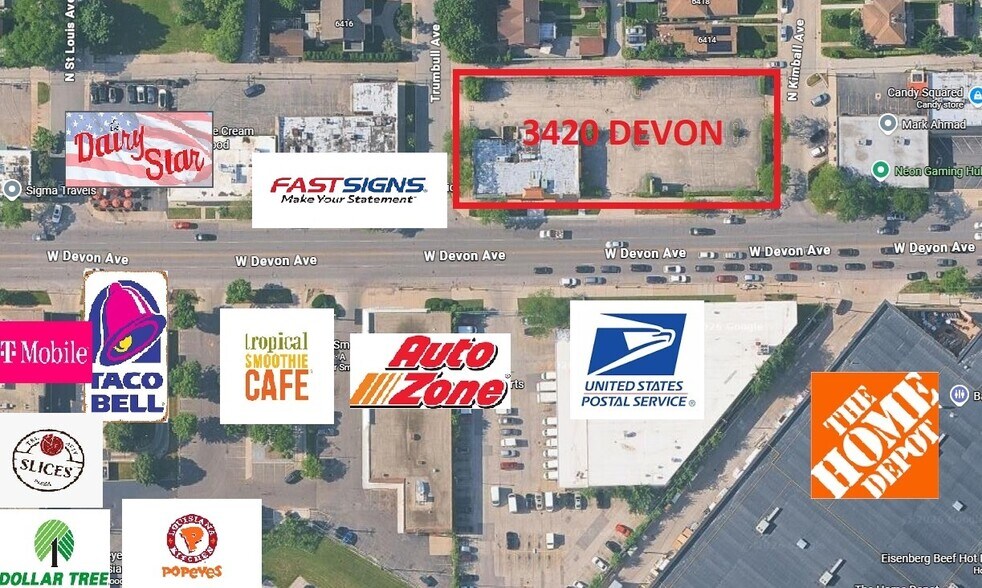 Primary Photo Of 3420 W Devon Ave, Lincolnwood Land For Sale