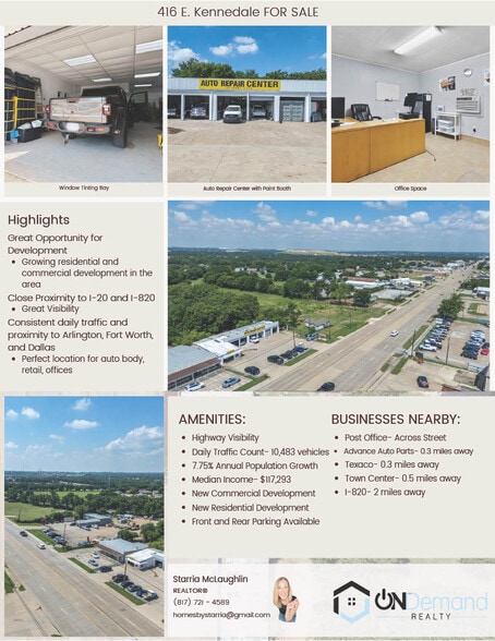 More Photos Of 416 E Mansfield Hwy, Kennedale Flex For Sale