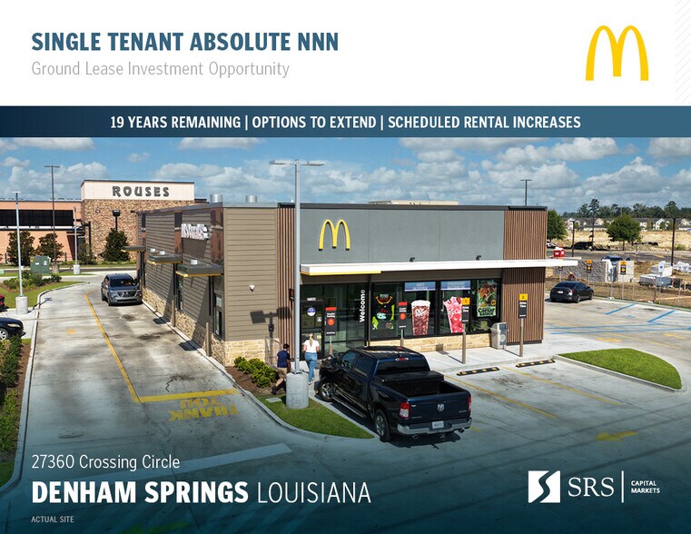 Primary Photo Of 27360 Crossing Circle, Denham Springs Fast Food For Sale