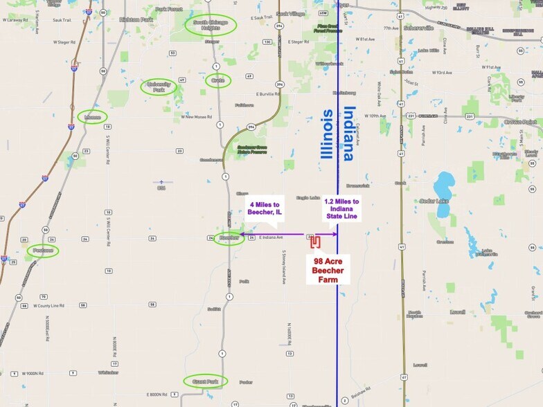 More Photos Of 0000 E Indiana Avenue, Beecher Land For Sale