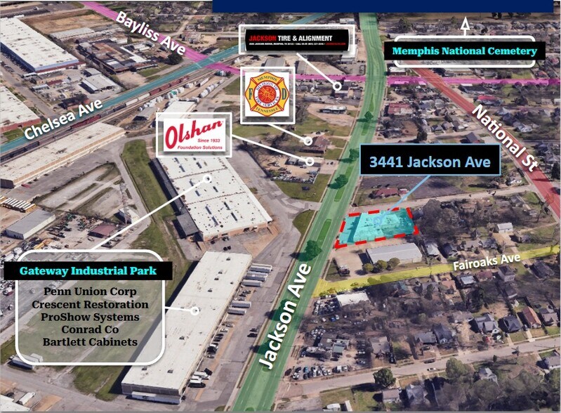 More Photos Of 3441-3447 Jackson Ave, Memphis Storefront Retail Office For Sale
