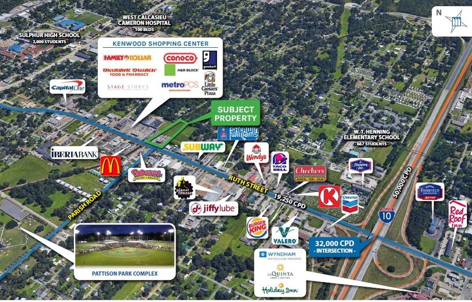 More Photos Of 1700 Ruth St, Sulphur Restaurant For Sale