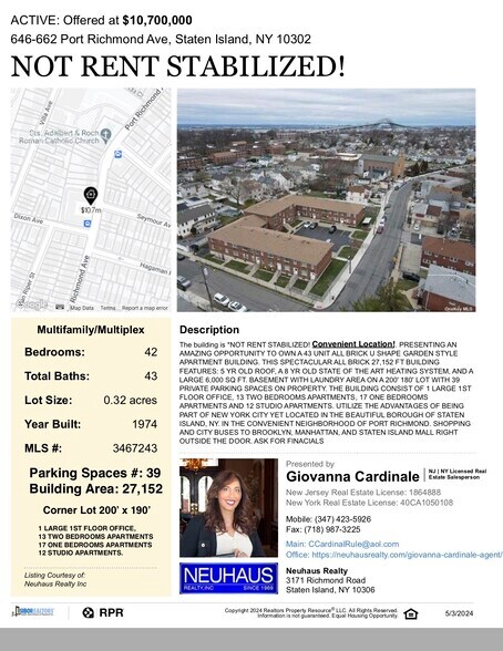 More Photos Of 646-662 Port Richmond Ave, Staten Island Multifamily For Sale