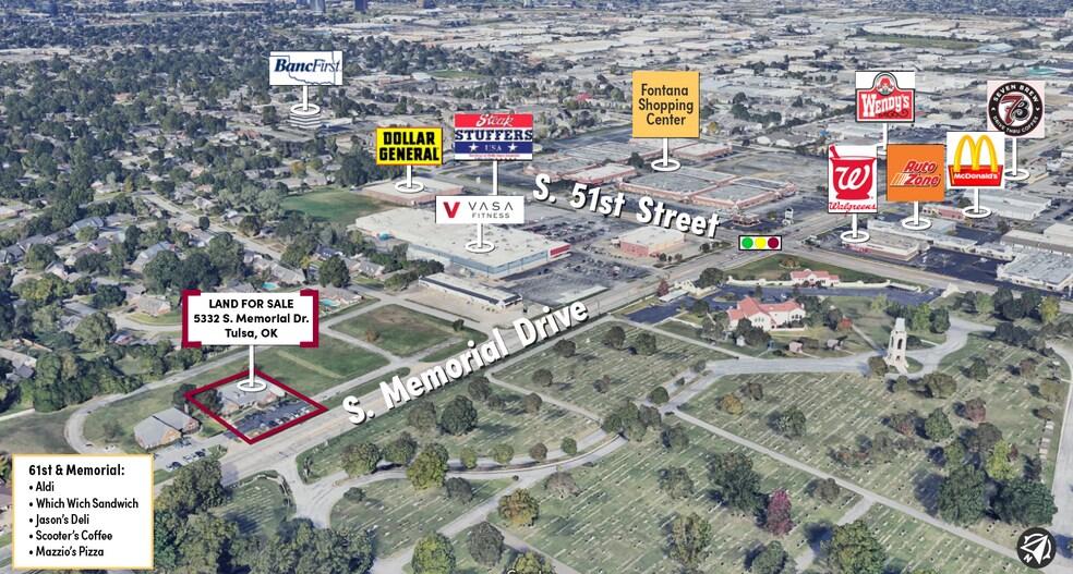 More Photos Of 5332 S Memorial Dr, Tulsa Land For Sale