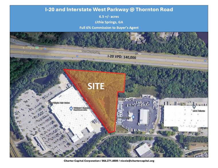 Primary Photo Of I-20 & Interstate West Pky, Austell Land For Sale