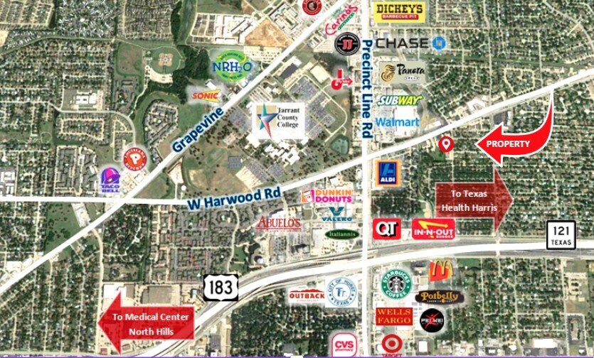 More Photos Of 1721 Cimarron Trl, Hurst Medical For Lease